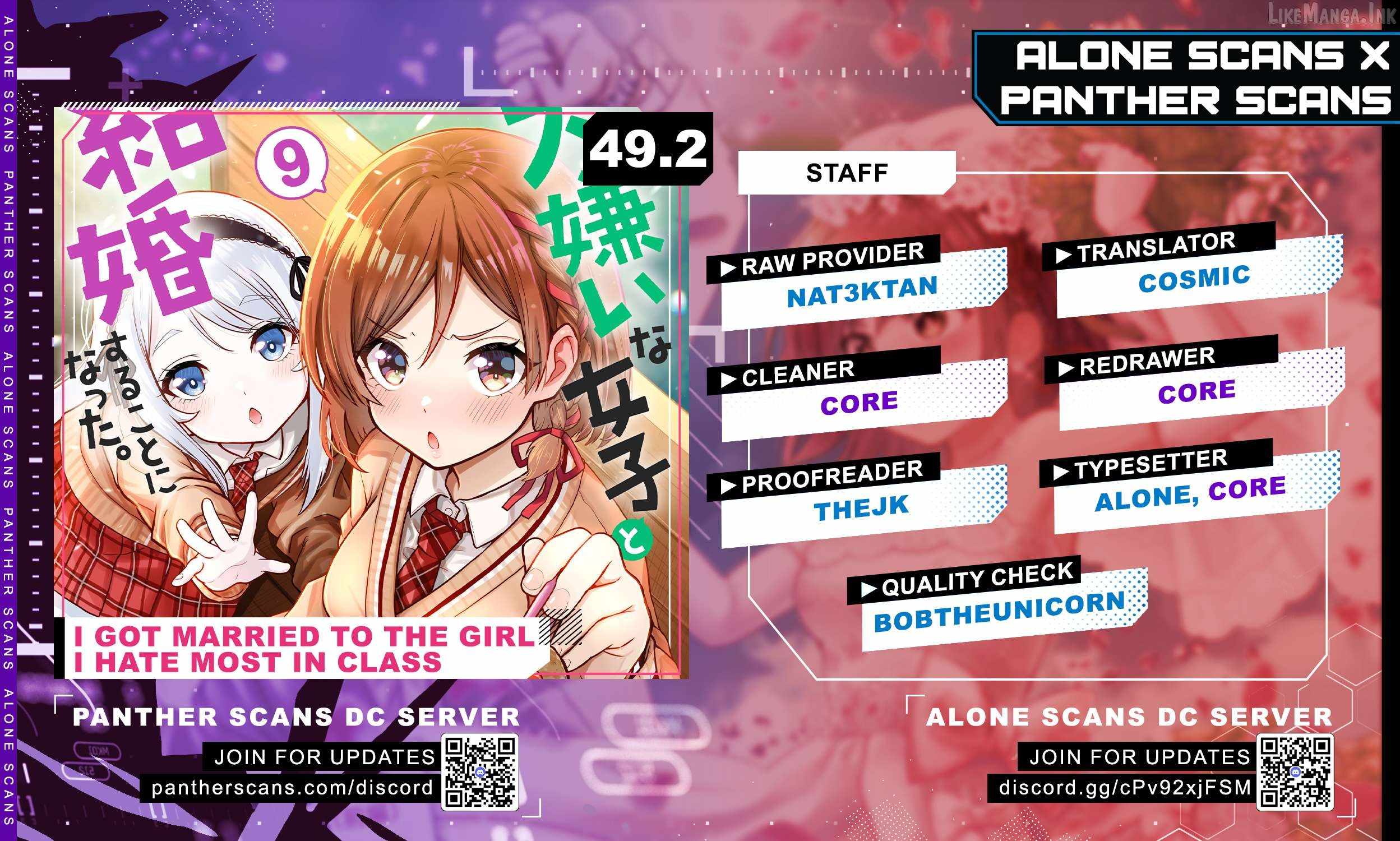 Class no Daikirai na Joshi to Kekkon Suru Koto ni Natta Ch.49-2 p1