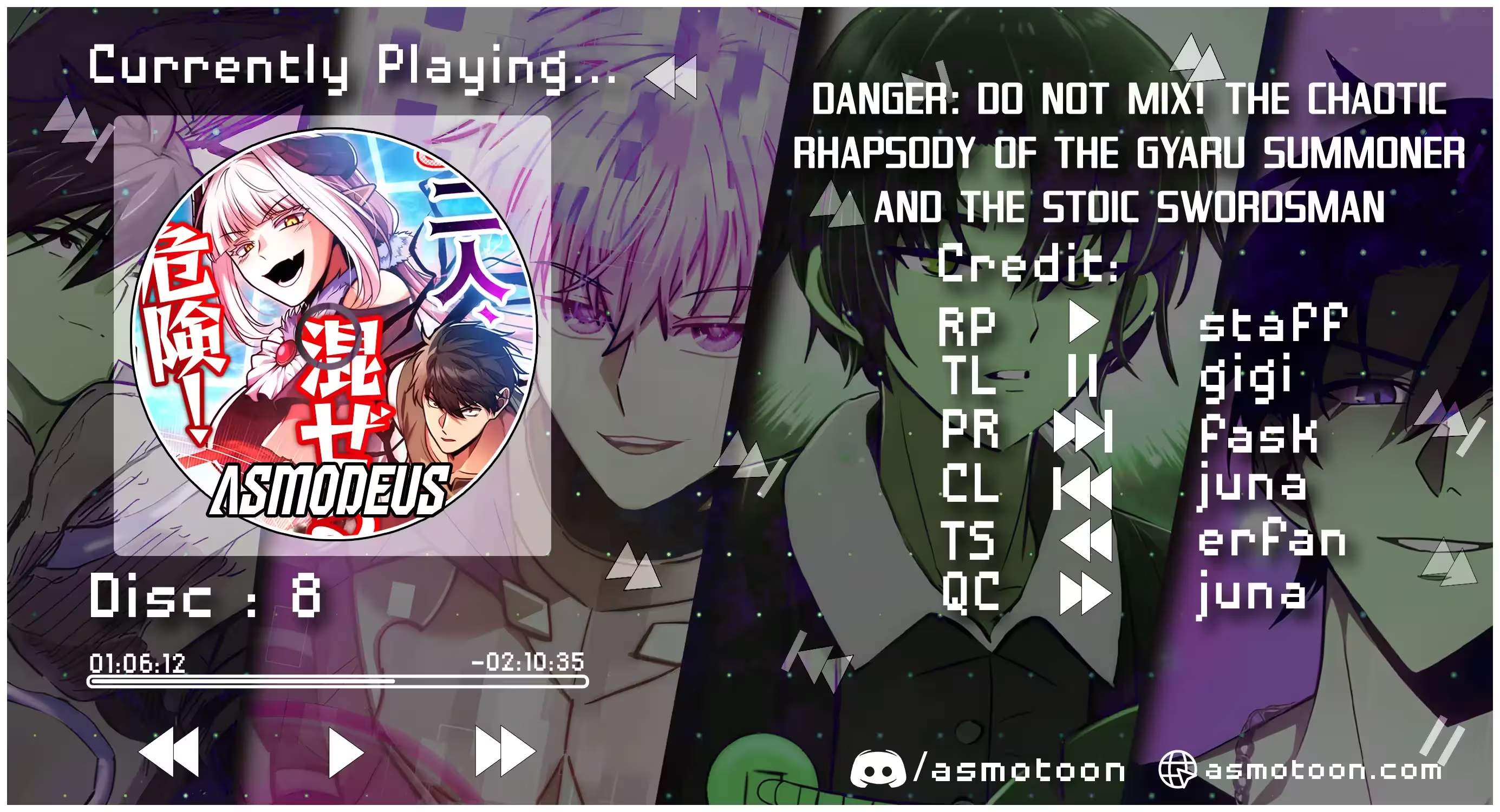 Danger: Do Not Mix! The Chaotic Rhapsody of the Gyaru Summoner and the Stoic Swordsman Ch.8 p1