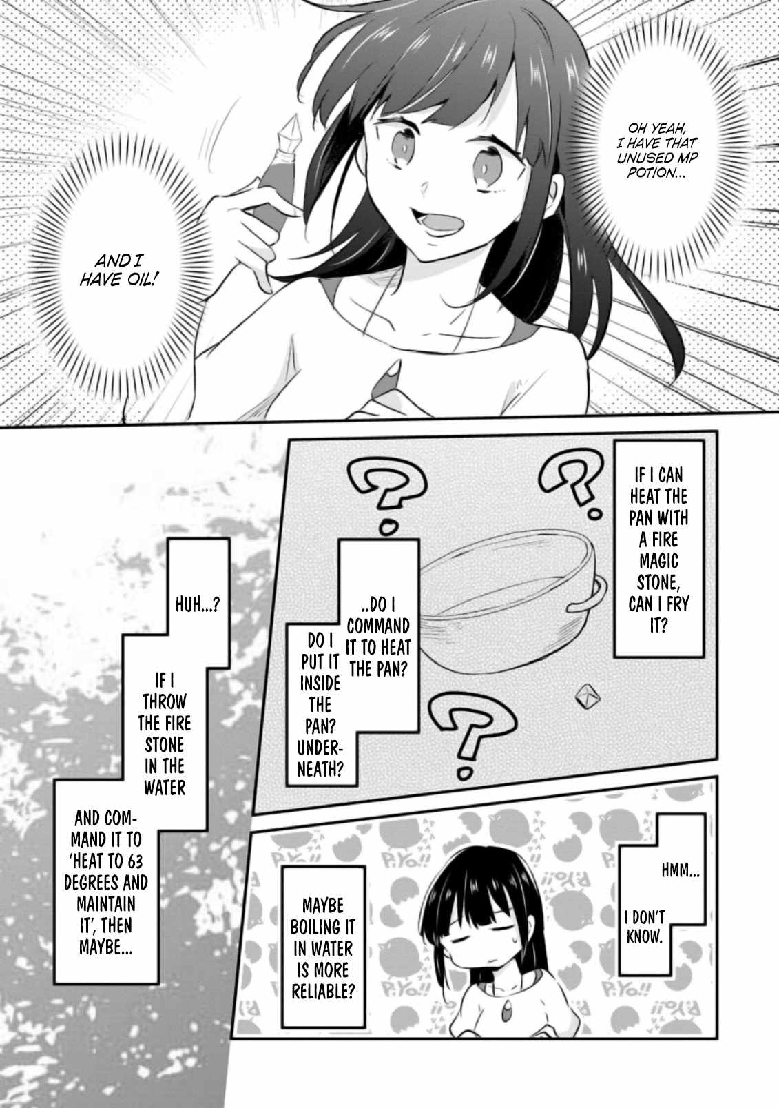 I decided to cook because the potion was soy sauce Ch.19 p18