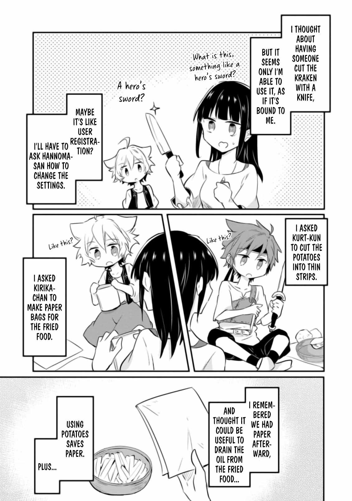 I decided to cook because the potion was soy sauce Ch.20 p6