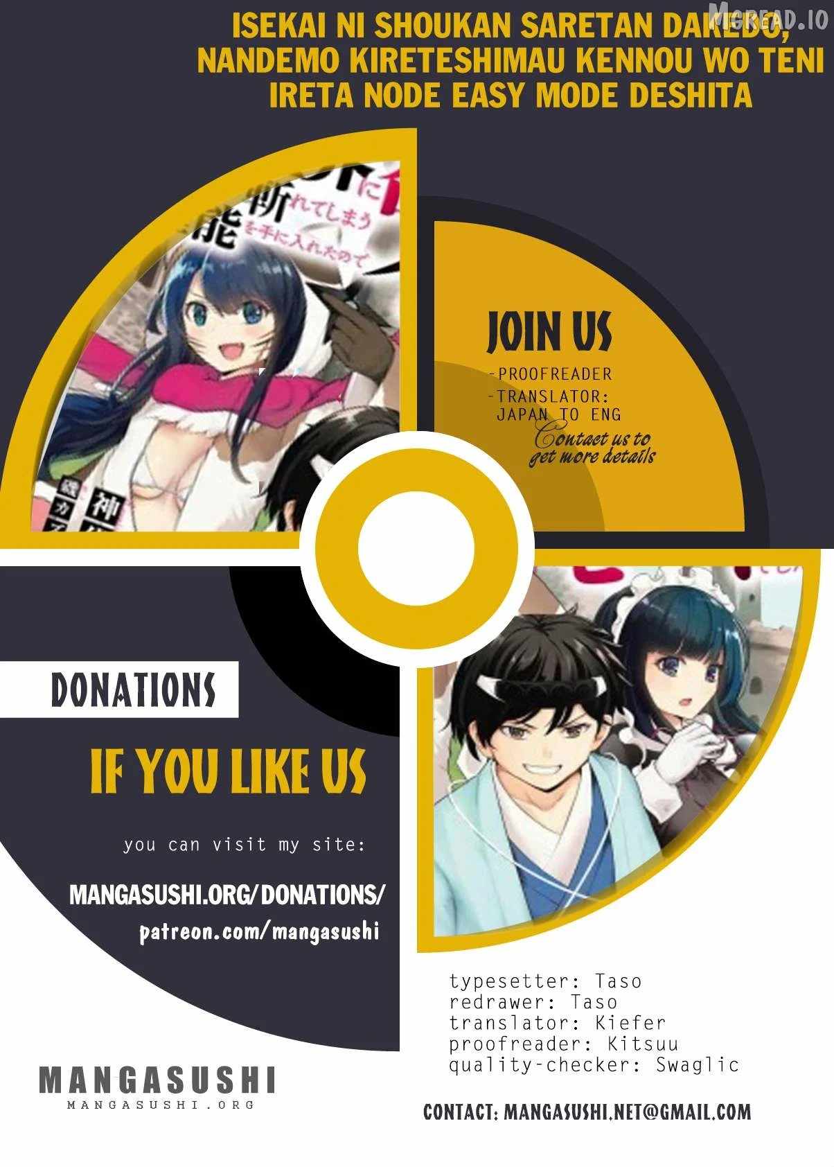 Isekai Ni Shoukan Saretan dakedo, Nandemo Kireteshimau Kennou wo Teni Ireta node Easy Mode Deshita Ch.22 p1