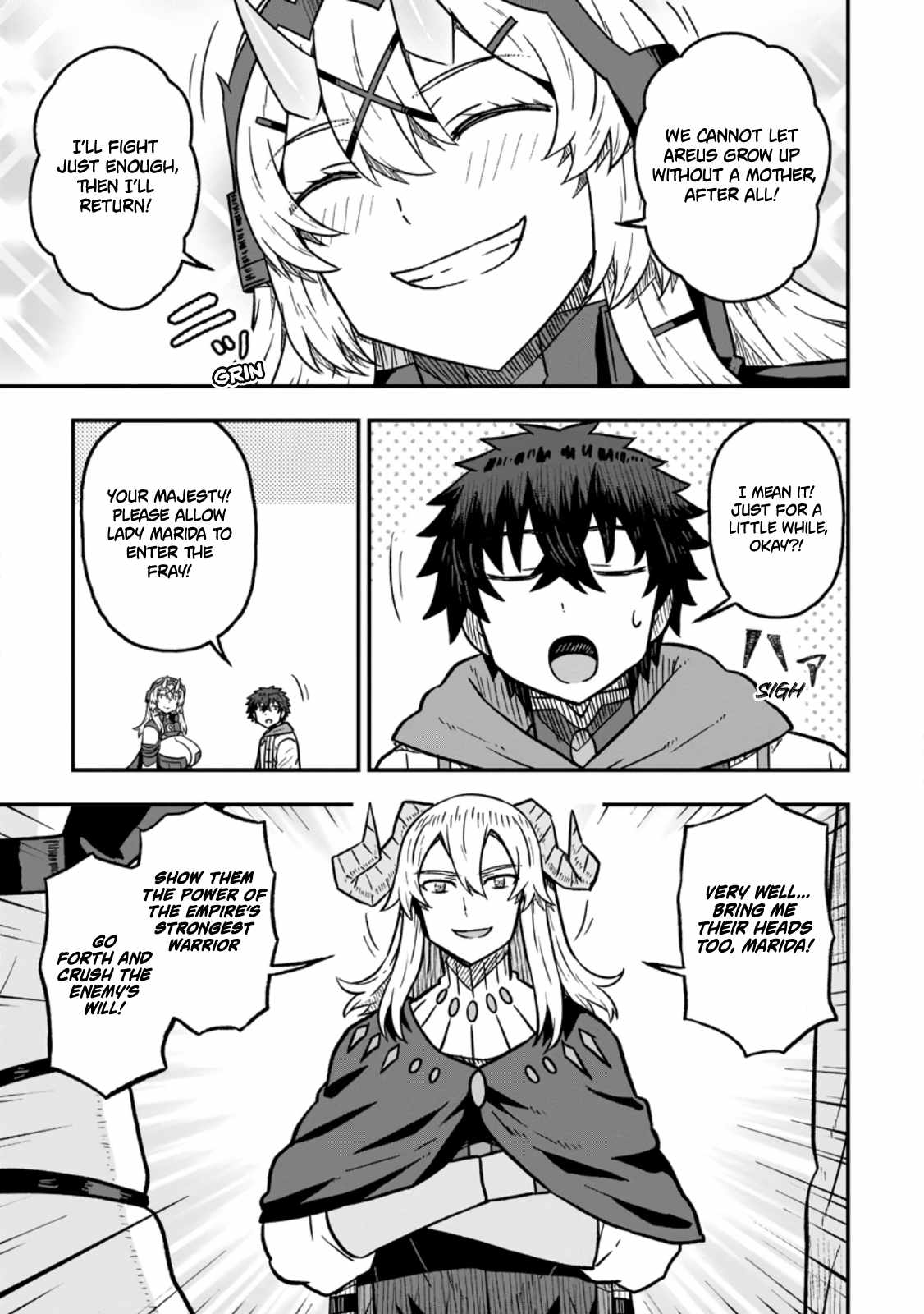 Isekai Saikyou no Yome desu ga, Yoru no Tatakai wa Ore no Hou ga Tsuyoi You desu ~Chiryaku o Ikashite Nariagaru Harem Senki~ Ch.31 p11
