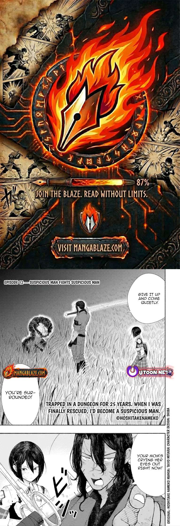 Dungeon ni Tojikomerarete 25-nen. Kyuushutsu sareta Toki ni wa Rippa na Fushinsha ni Natteita Ch.12.1 p1