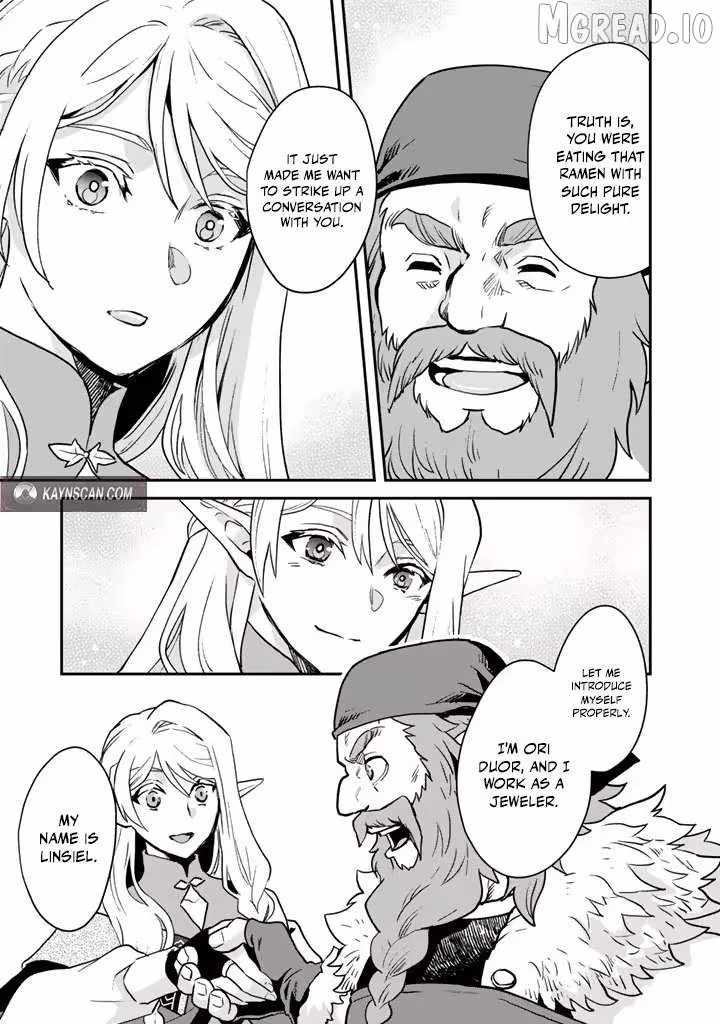 Isekai Ramen Yatai Elf no Shokutsuu wa Ramen ga Tabetai Ch.2 p9