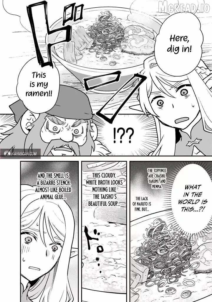 Isekai Ramen Yatai Elf no Shokutsuu wa Ramen ga Tabetai Ch.4 p12