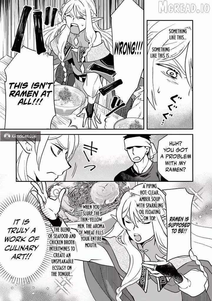 Isekai Ramen Yatai Elf no Shokutsuu wa Ramen ga Tabetai Ch.4 p13