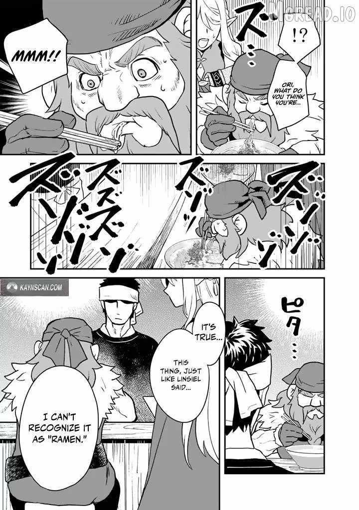 Isekai Ramen Yatai Elf no Shokutsuu wa Ramen ga Tabetai Ch.4 p15