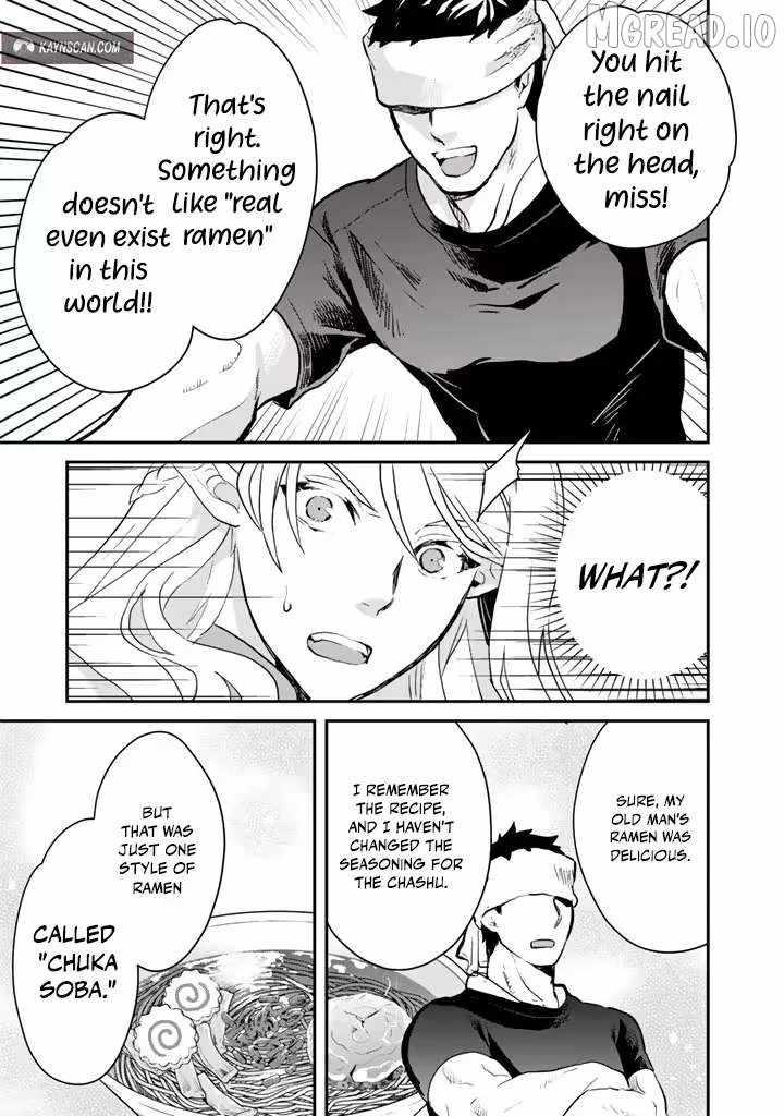Isekai Ramen Yatai Elf no Shokutsuu wa Ramen ga Tabetai Ch.7 p9