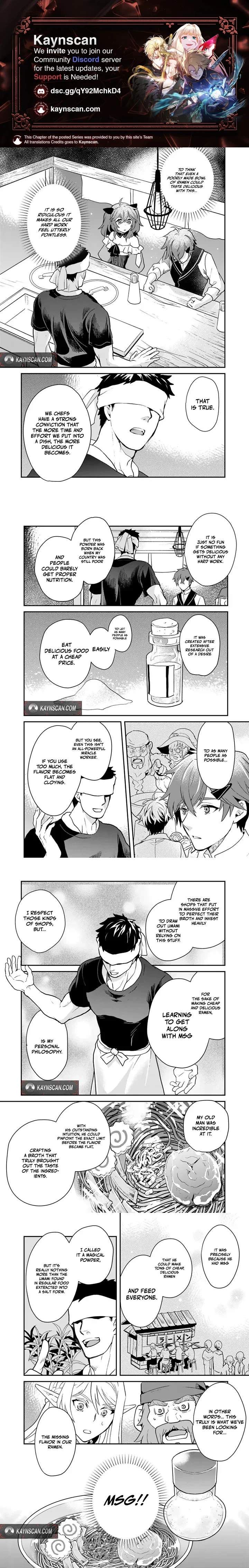 Isekai Ramen Yatai Elf no Shokutsuu wa Ramen ga Tabetai Ch.9 p1