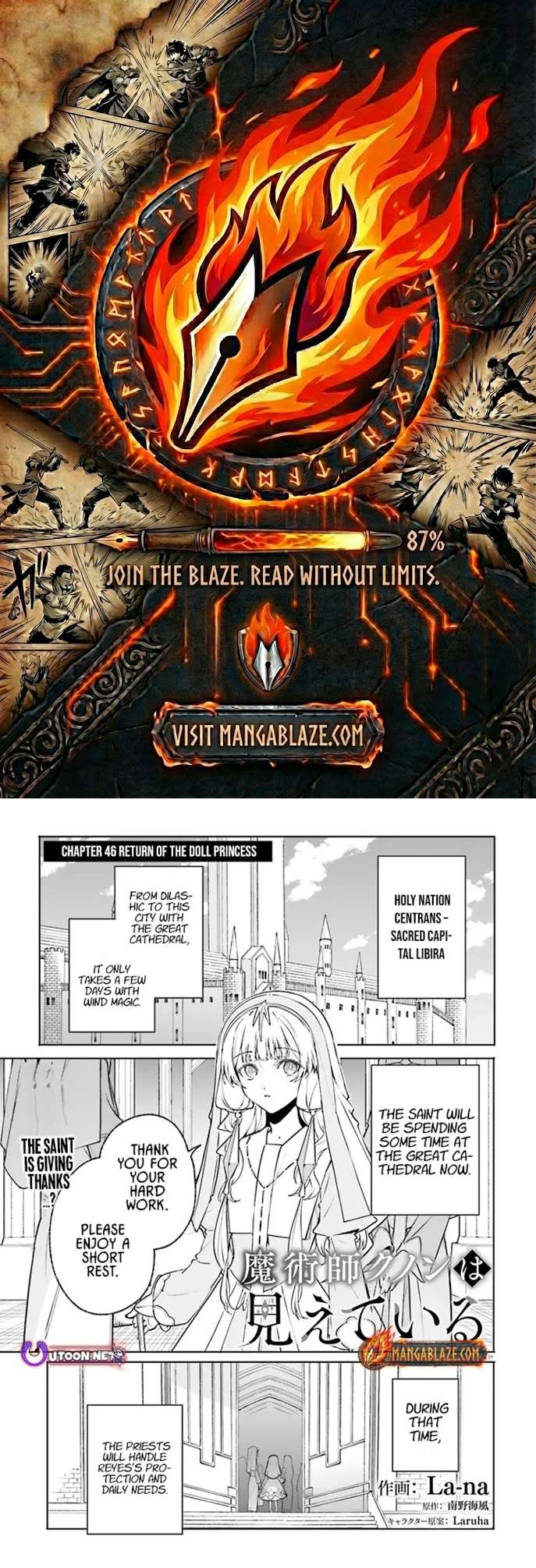 Kunon The Sorcerer Can See Through Ch.46.1 p1