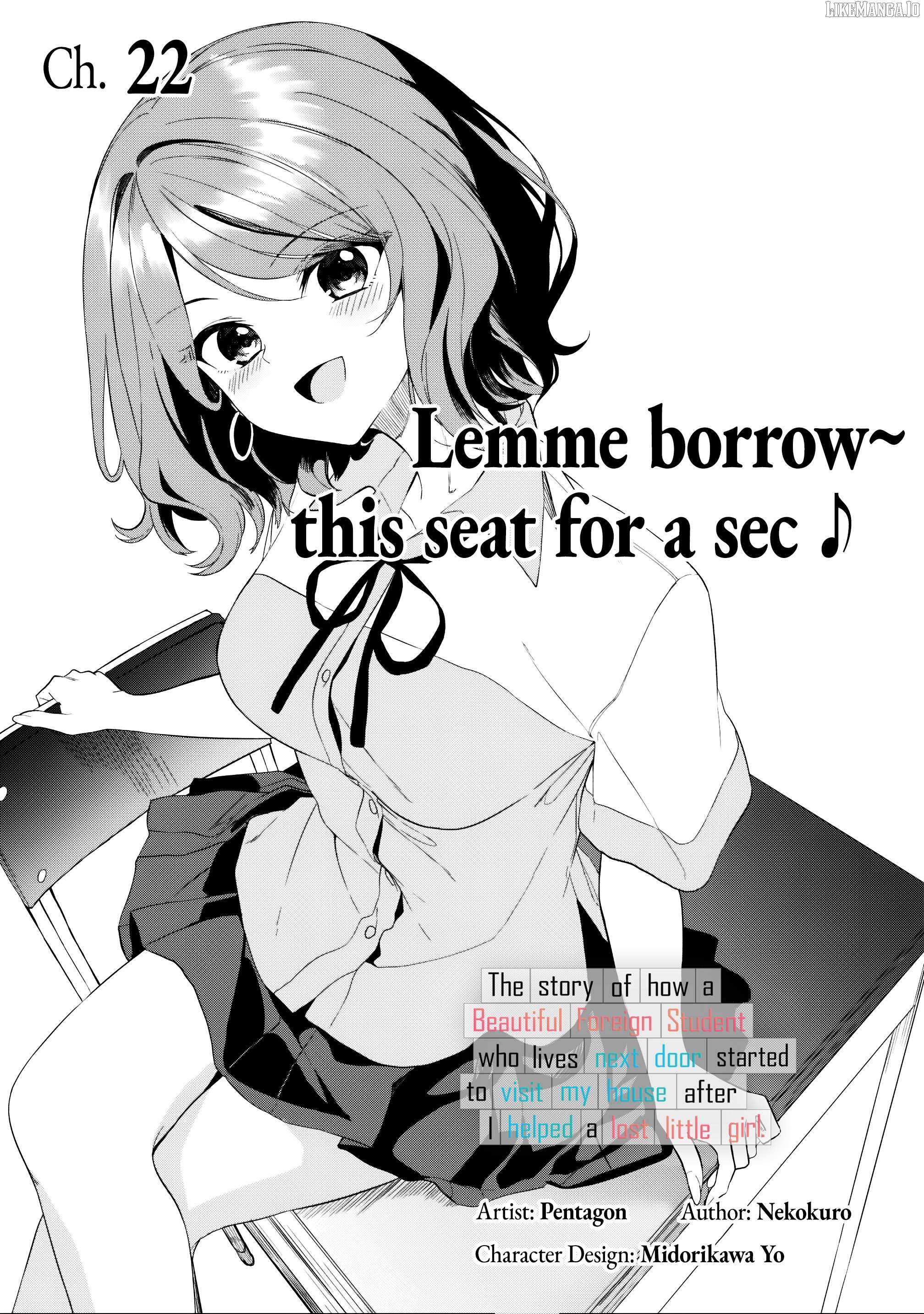 Maigo ni Natteita Youjo wo Tasuketara, Otonari ni Sumu Bishoujo Ryuugakusei ga Ie ni Asobi ni Kuru you ni Natta Ken ni Tsuite Ch.22 p1