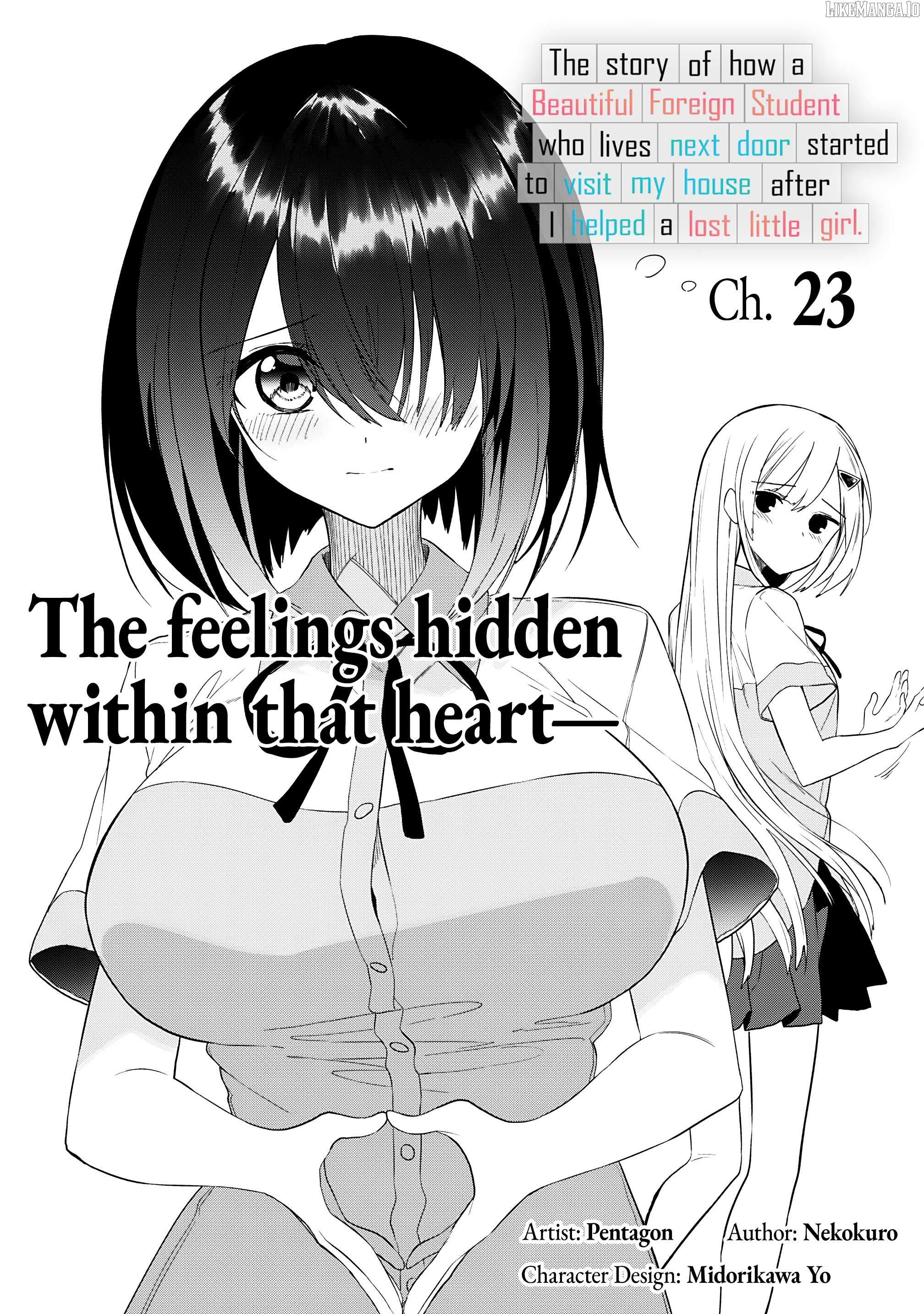 Maigo ni Natteita Youjo wo Tasuketara, Otonari ni Sumu Bishoujo Ryuugakusei ga Ie ni Asobi ni Kuru you ni Natta Ken ni Tsuite Ch.23 p1