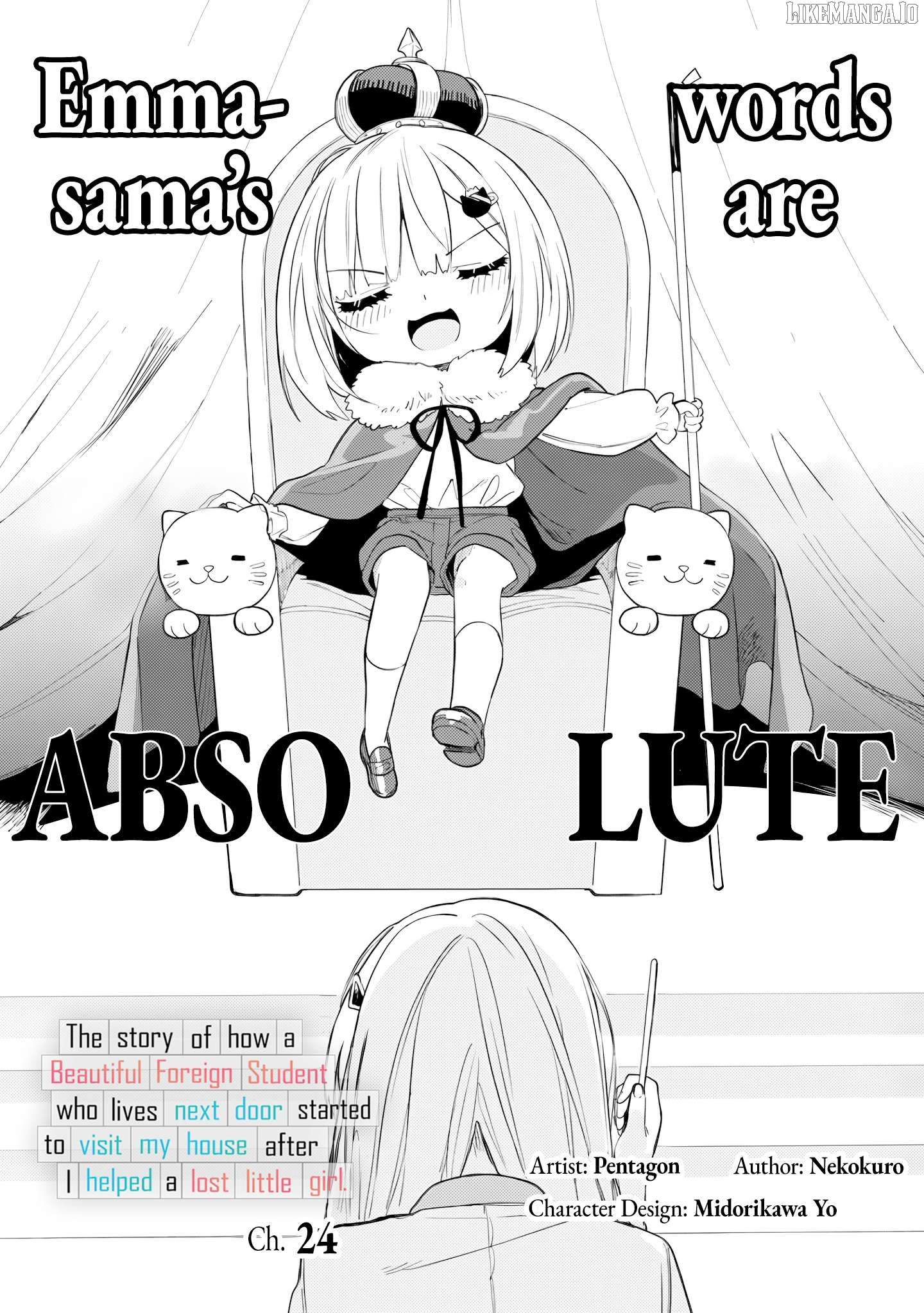 Maigo ni Natteita Youjo wo Tasuketara, Otonari ni Sumu Bishoujo Ryuugakusei ga Ie ni Asobi ni Kuru you ni Natta Ken ni Tsuite Ch.24 p1