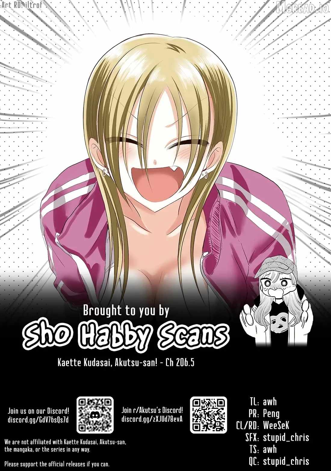 Please Go Home, Akutsu-San! Ch.206-5 p5