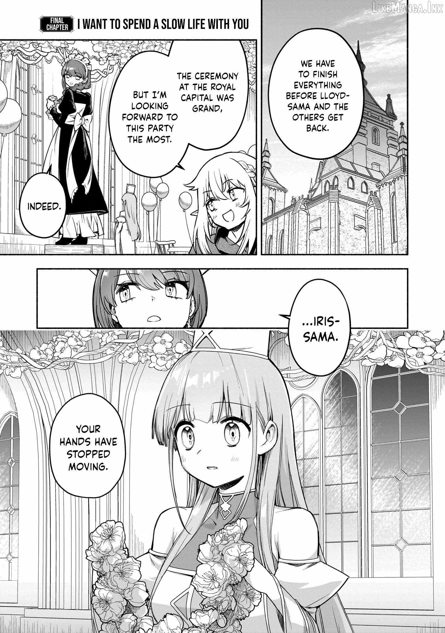 The Assistant mage parts ways with his power abusive alchemist childhood friend and his being told to have “low chance of gathering materials’, and wants to start a slow life at a town in the remote region Ch.29 p2