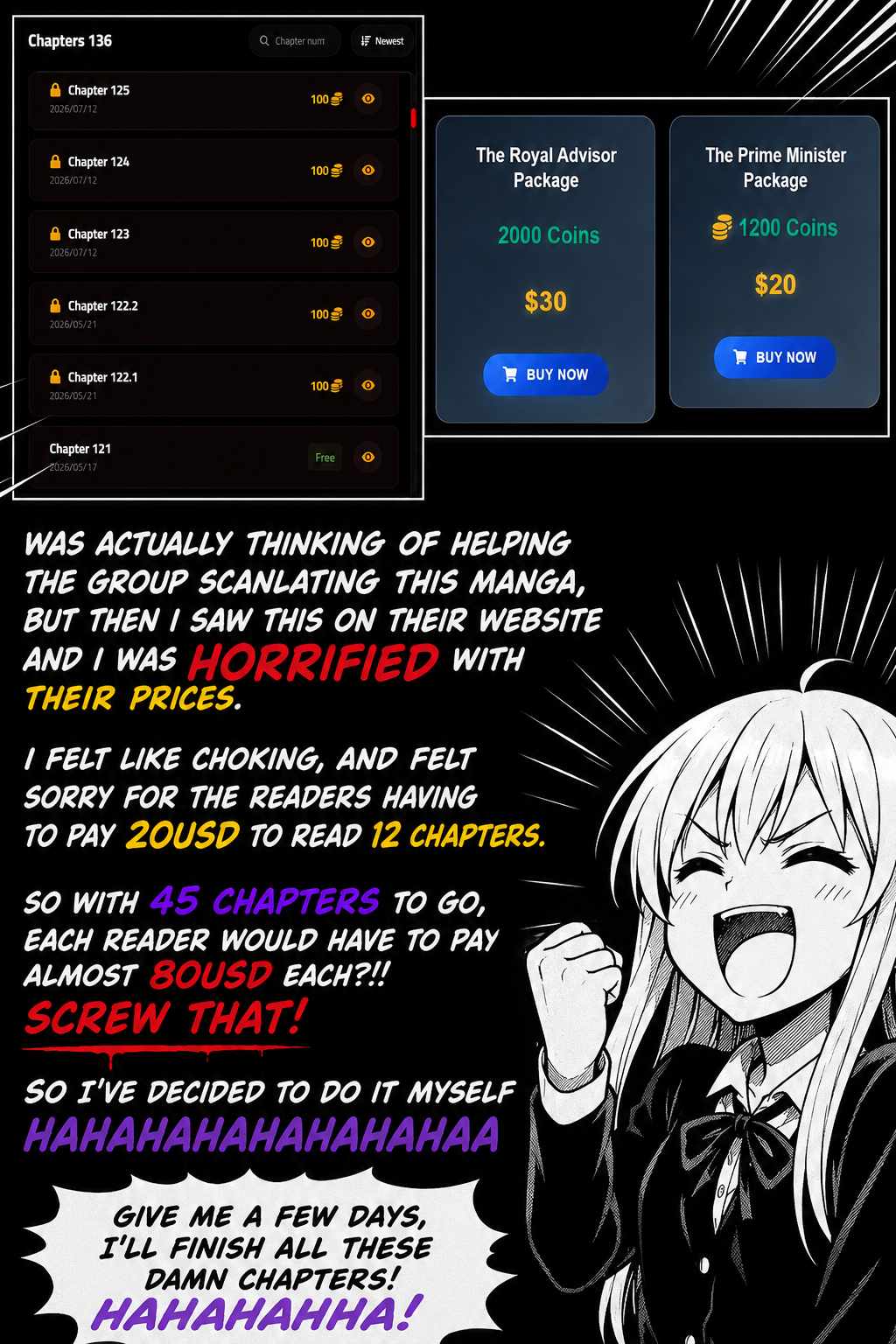 I'm the only one with unfavorable skills, Isekai Summoning Rebellion Ch.125 p1