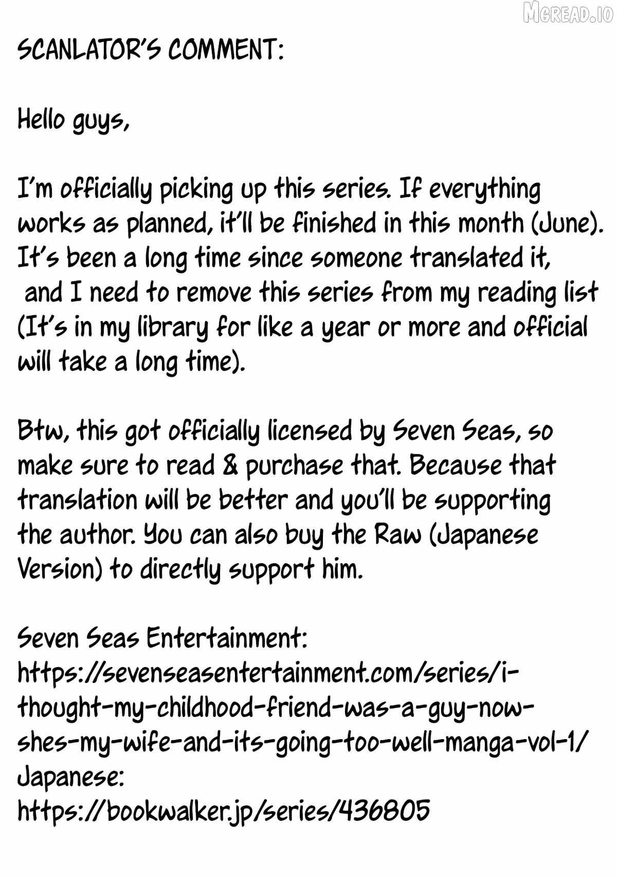 Regarding of My Married Life with a Childhood Friend Whom I Thought was a Boy going Way Too Smoothly. Ch.17 p31
