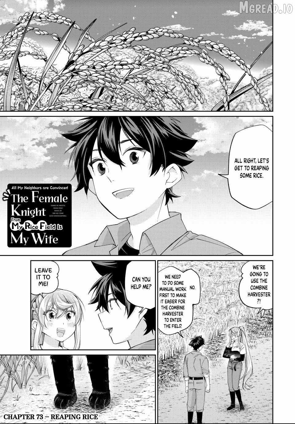 I Found a Female Knight in a Rice Field, in the Countryside They Think She’s My Wife Ch.73 p1