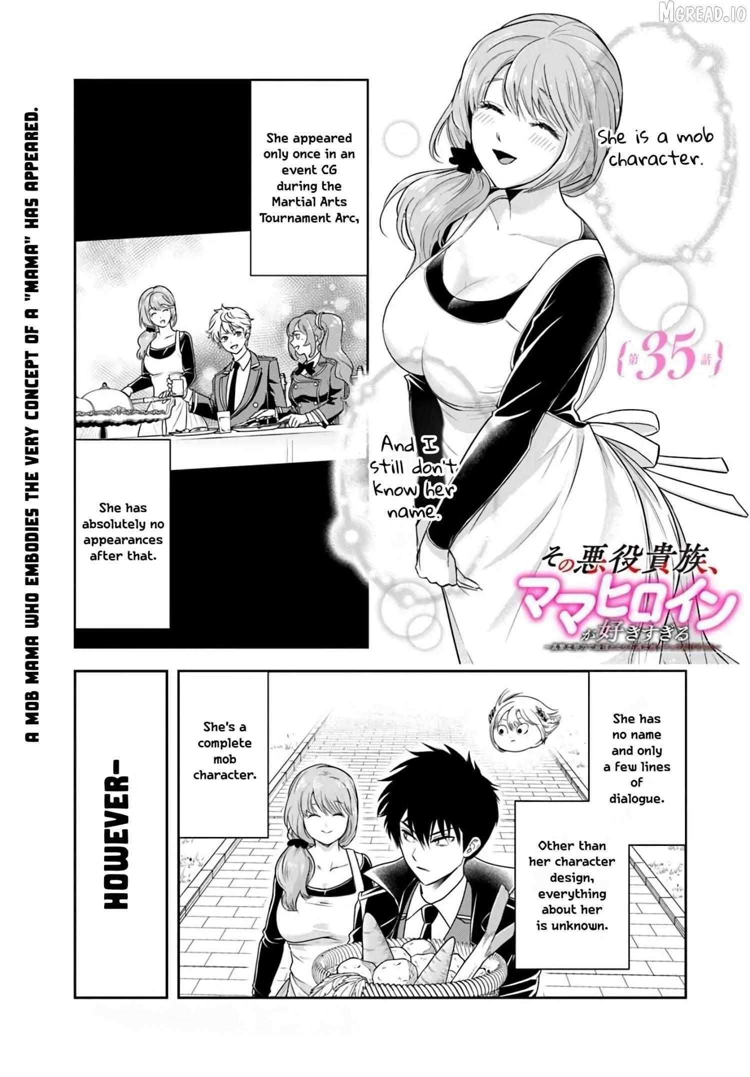 Sono Akuyaku Kizoku, Mama Heroine ga Suki Sugiru ~Shinshi na Doryoku de Saikyou to Nari Fuguu na Oshi Chara Tasukemakuru~ Ch.35 p1