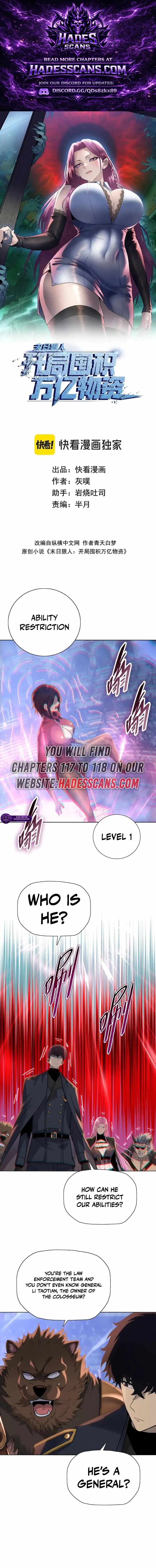 The Doomsday Ruthless Man: Hoarding Trillions of Supplies at the Beginning Ch.117 p1