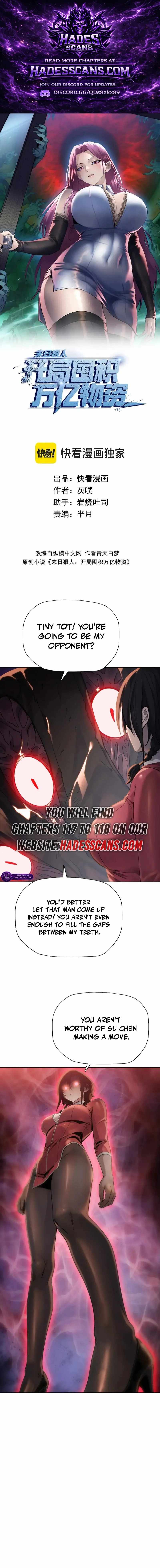 The Doomsday Ruthless Man: Hoarding Trillions of Supplies at the Beginning Ch.118 p1
