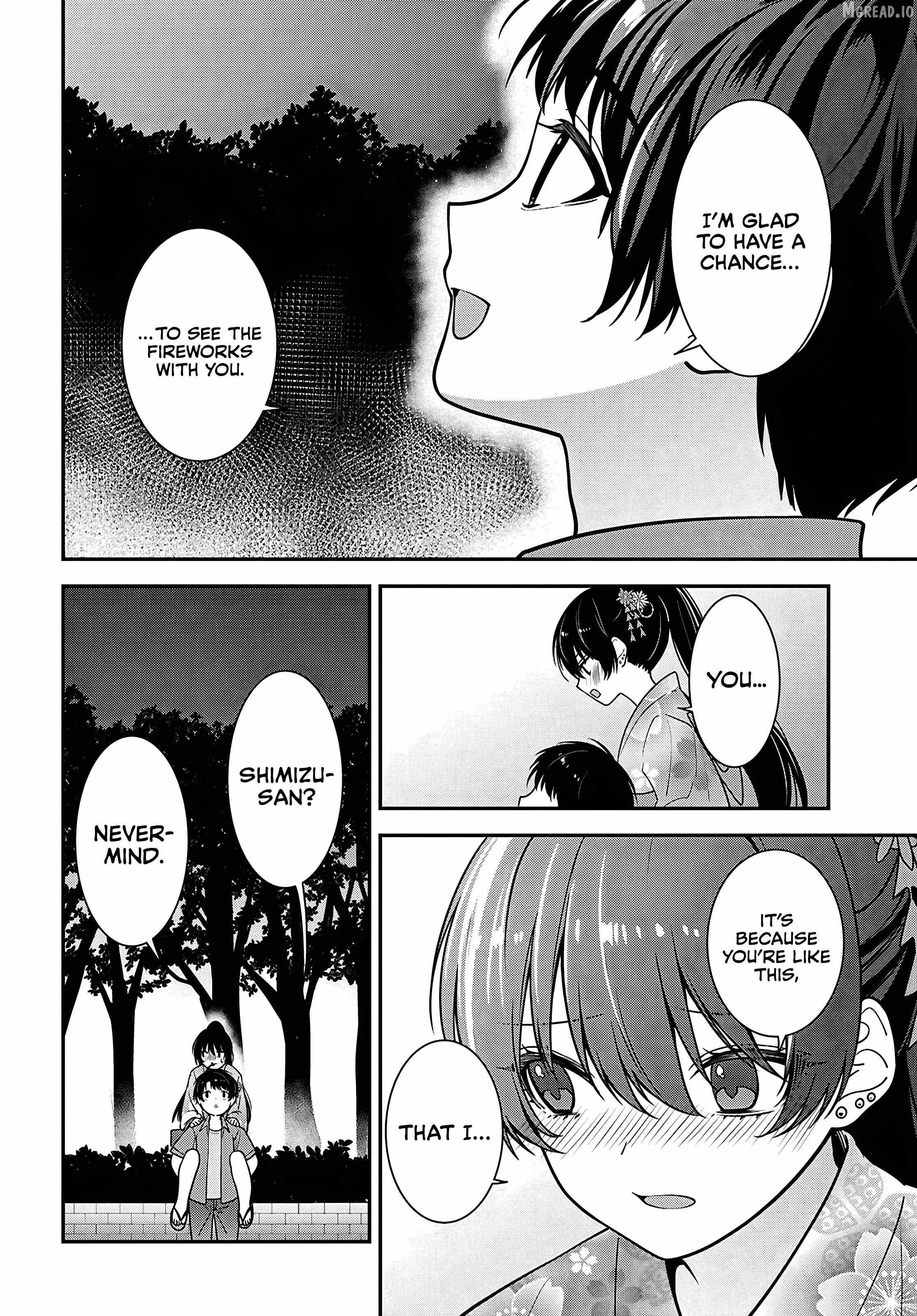 The Yankee Shimizu-san Sitting Next to Me Has Dyed Her Hair Black Ch.16 p38
