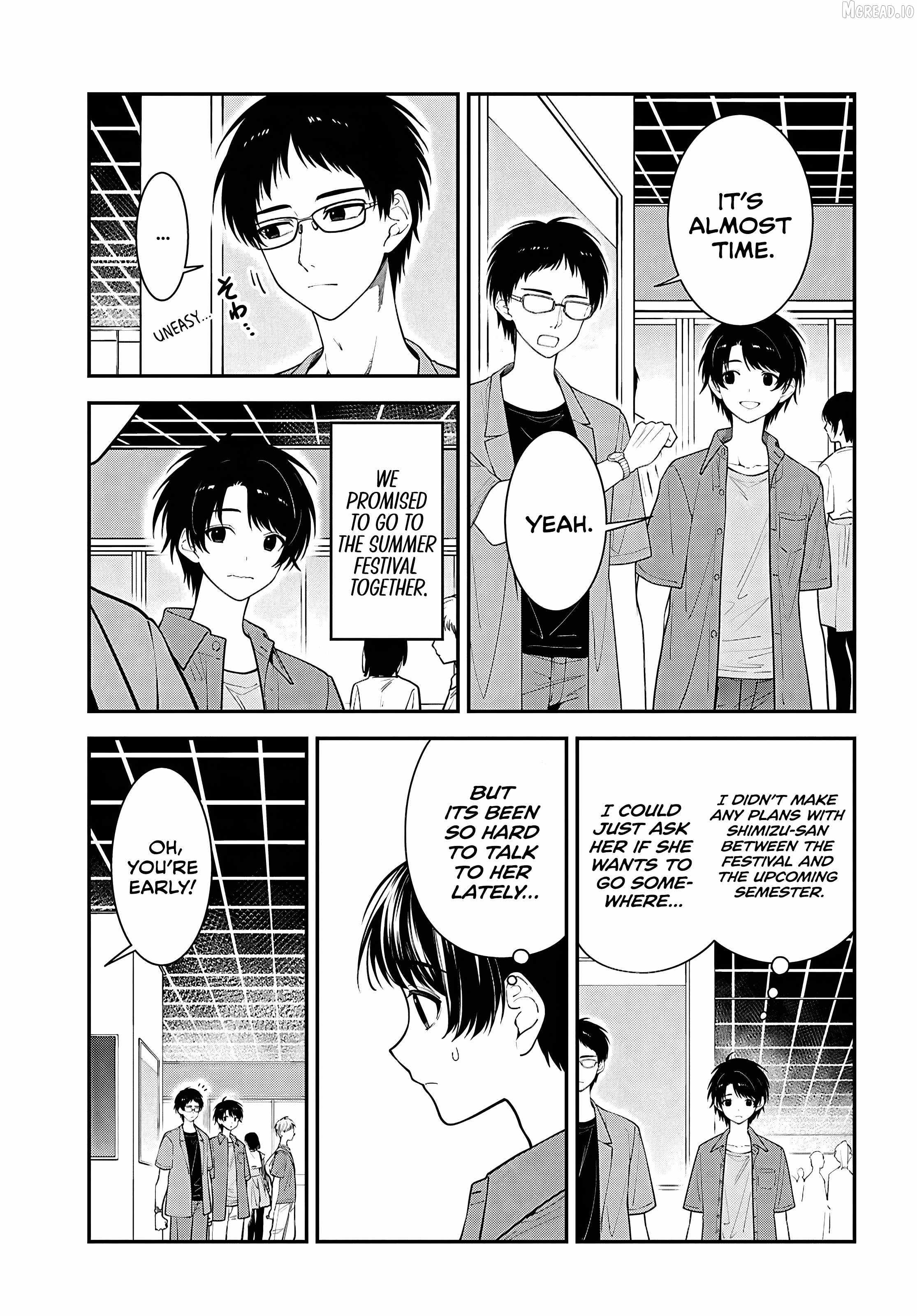 The Yankee Shimizu-san Sitting Next to Me Has Dyed Her Hair Black Ch.16 p5