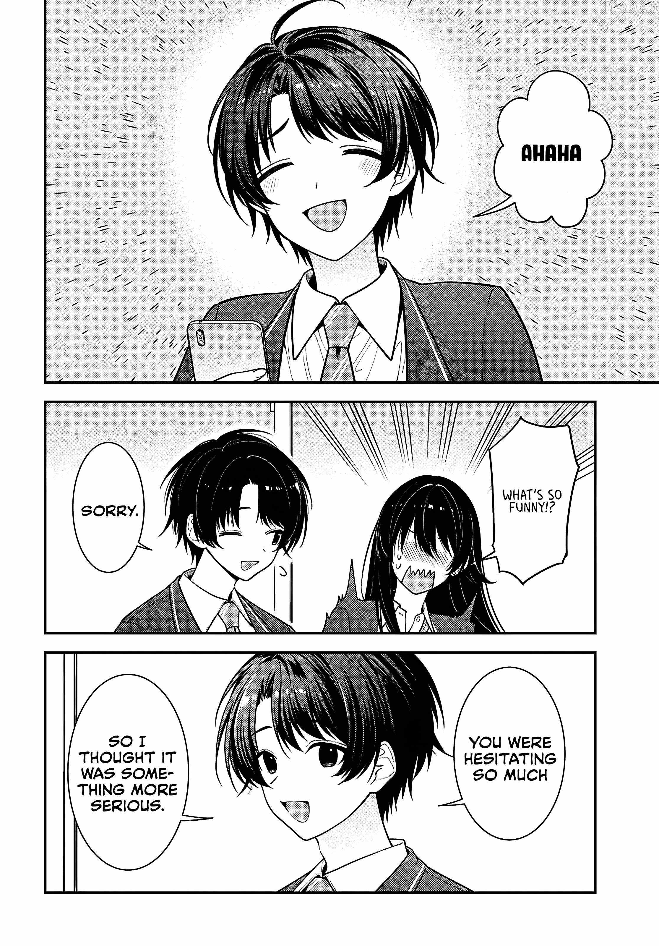 The Yankee Shimizu-san Sitting Next to Me Has Dyed Her Hair Black Ch.17 p15