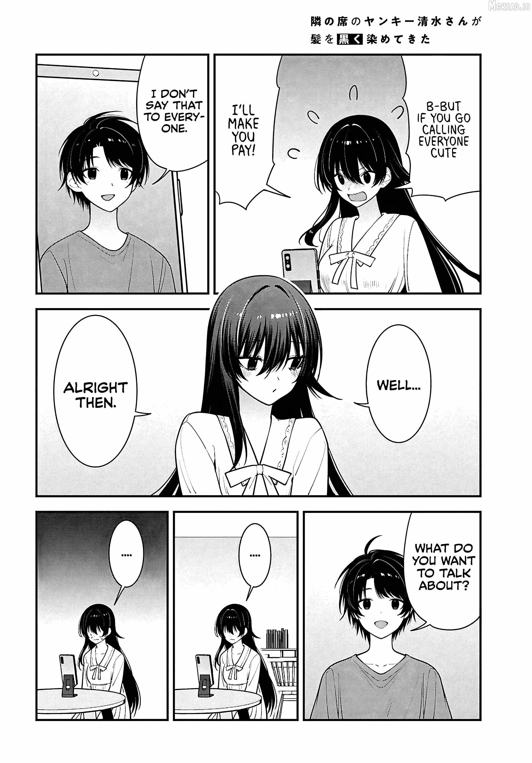 The Yankee Shimizu-san Sitting Next to Me Has Dyed Her Hair Black Ch.17 p25