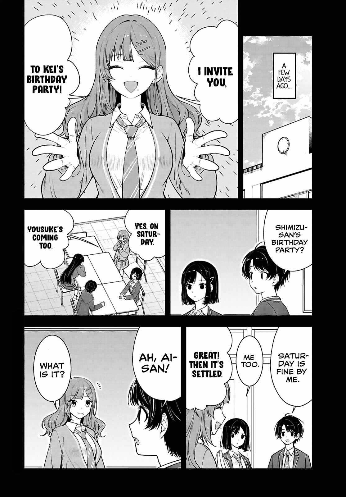 The Yankee Shimizu-san Sitting Next to Me Has Dyed Her Hair Black Ch.18 p2