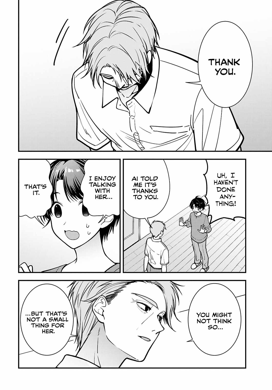 The Yankee Shimizu-san Sitting Next to Me Has Dyed Her Hair Black Ch.18 p14