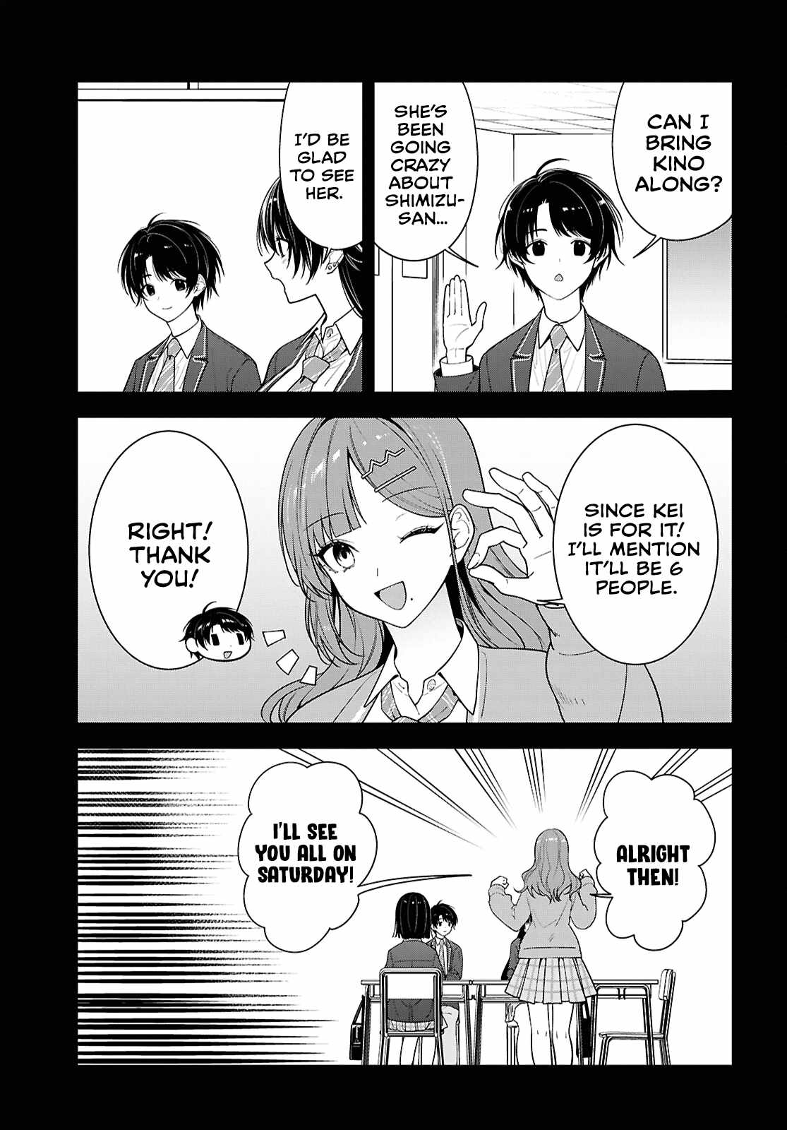 The Yankee Shimizu-san Sitting Next to Me Has Dyed Her Hair Black Ch.18 p3