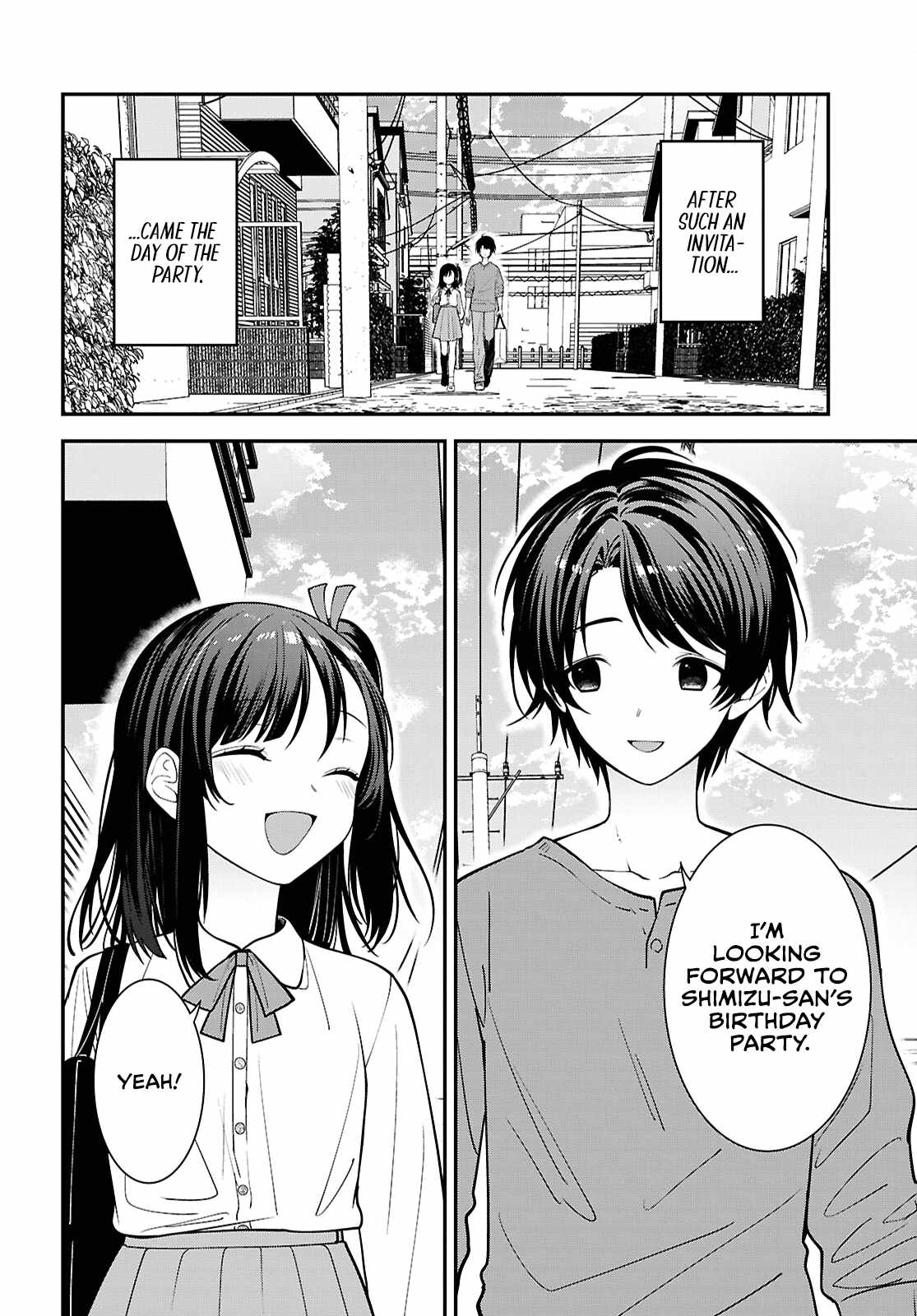 The Yankee Shimizu-san Sitting Next to Me Has Dyed Her Hair Black Ch.18 p4