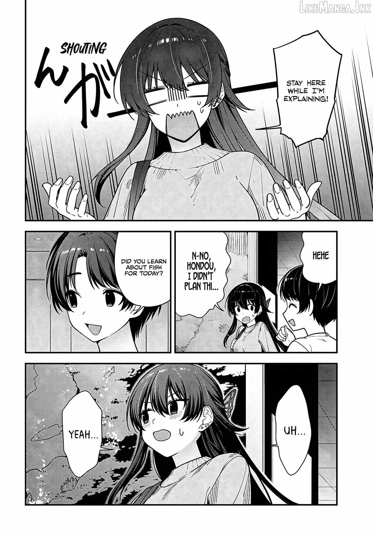 The Yankee Shimizu-san Sitting Next to Me Has Dyed Her Hair Black Ch.20 p14