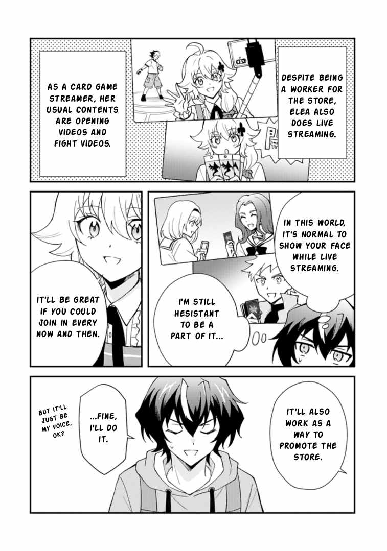 Card Game de Sekai ga Horobu Sekai ni Tensei Shite Card Shop o Kaiten Shitara, Shuui kara Zensaku Shujinkou da to Omowareteiru Ch.4-1 p8