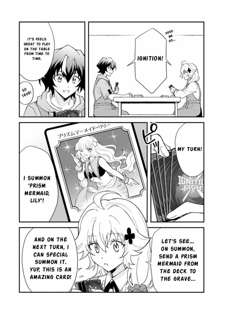 Card Game de Sekai ga Horobu Sekai ni Tensei Shite Card Shop o Kaiten Shitara, Shuui kara Zensaku Shujinkou da to Omowareteiru Ch.4-2 p3