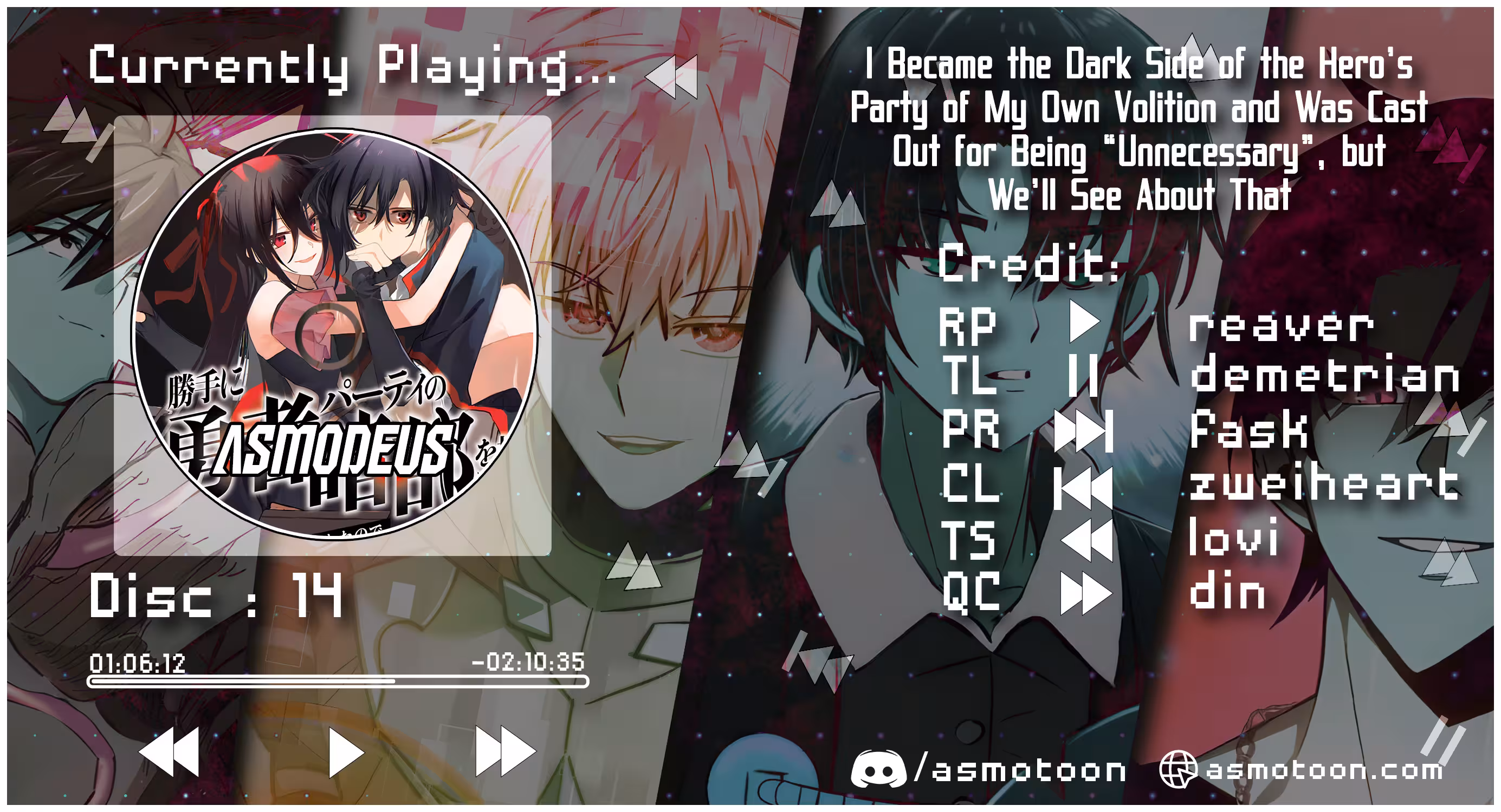 I Became the Dark Side of the Hero’s Party of My Own Volition and Was Cast Out for Being “Unnecessary”, but We’ll See About That Ch.14 p1