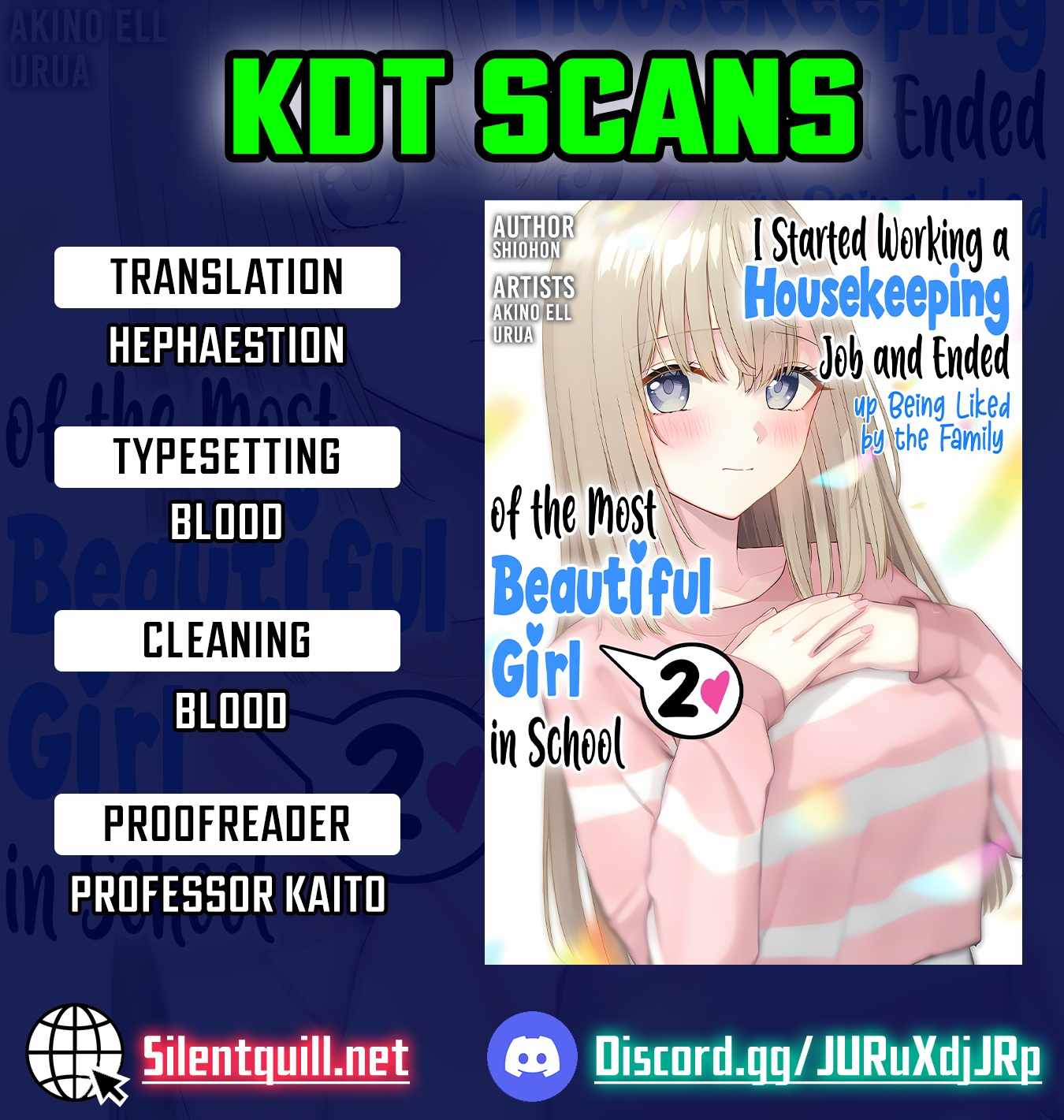 Kaji Daikou no Arubaito wo Hajimetara Gakuen Ichi no Bishoujo no Kazoku ni Kiniirarechaimashita. Ch.14 p1